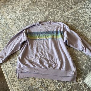 American eagle wide stripe sweatshirt